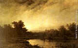 Remigius Adriannus van Haanen A River Landscape painting
